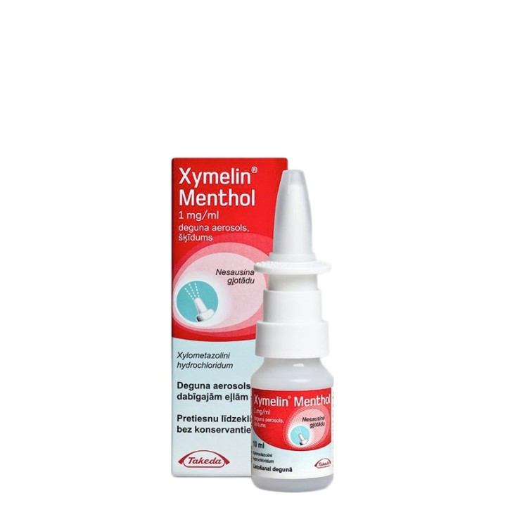 XYMELIN MENTHOL 1mg/ml deguna aerosols 10ml